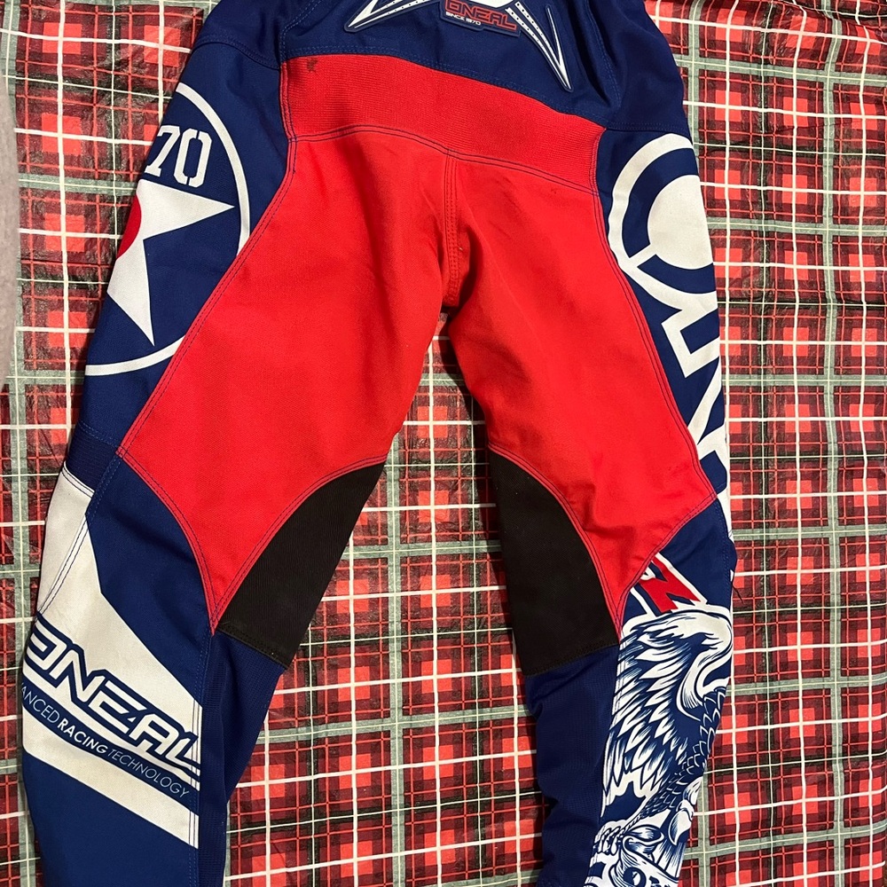Dynamic Kids Racing Pants - Blue and Red - Picture 4 of 8